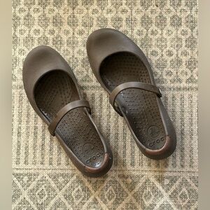CROCS Dark Brown Maryjane flats